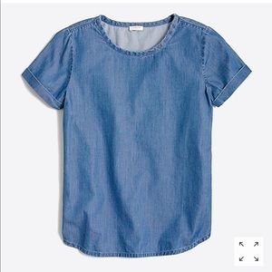 Brand New J Crew Chambray top